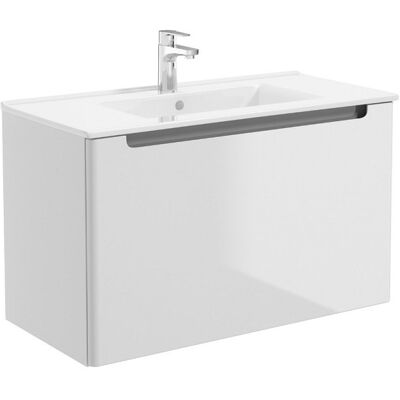 Oltens Jog Biały ceramiczny prostokątny umywalka do łazienki Oltens Jog Biały ceramiczny prostokątny umywalka do łazienki