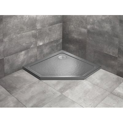 Radaway Doros Pt Stone brodzik pięciokątny 100x100x5cm antracyt SDRPT1010-01-64S Radaway Doros Pt Stone brodzik pięciokątny 100x100x5cm antracyt SDRPT1010-01-64S