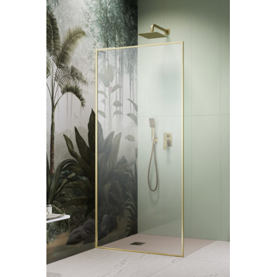 Radaway Modo F SL Brushed Gold II kabina Walk-in 110x201,6cm lewa Szczotkowane Złoto szkło przejrzyste 10419114-99-01L Radaway Modo F SL Brushed Gold II kabina Walk-in 110x201,6cm lewa Szczotkowane Złoto szkło przejrzyste 10419114-99-01L