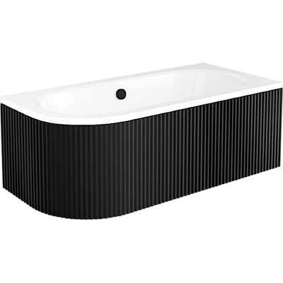 Besco Avita Ryfle Matt Black 180x80cm obudowa wanny RYFLOWANA CZARNA lewa/prawa OAV-180-NSCR Besco Avita Ryfle Matt Black 180x80cm obudowa wanny RYFLOWANA CZARNA lewa/prawa OAV-180-NSCR