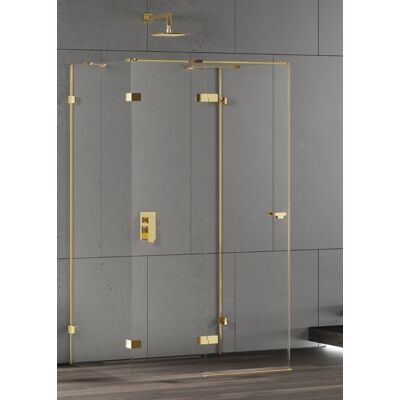 New Trendy Eventa Gold Shine kabina prysznicowa przyścienna 80x80x200 przejrzyste Lewa Złoty połysk EXK-4792 New Trendy Eventa Gold Shine kabina prysznicowa przyścienna 80x80x200 przejrzyste Lewa Złoty połysk EXK-4792