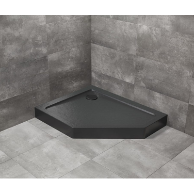 Radaway Doros PT E Compact Stone brodzik pięciokątny 100x90x11,5cm lewy czarny SDRPTP1090-05-54SL Radaway Doros PT E Compact Stone brodzik pięciokątny 100x90x11,5cm lewy czarny SDRPTP1090-05-54SL