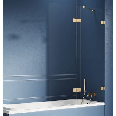 New Trendy Avexa Gold Brushed parawan nawannowy 2-częściowy 140x150 cm prawy przejrzyste EXK-2019 New Trendy Avexa Gold Brushed parawan nawannowy 2-częściowy 140x150 cm prawy przejrzyste EXK-2019