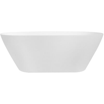 Besco Moya Matt 160x68cm wanna wolnostojąca biała matowa konglomeratowa + syfon klik-klak biały czyszczony od góry #WMMB-160MKW Besco Moya Matt 160x68cm wanna wolnostojąca biała matowa konglomeratowa + syfon klik-klak biały czyszczony od góry #WMMB-160MKW