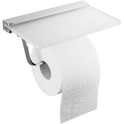Oltens Vernal uchwyt na papier toaletowy z półką chrom 81110100 Oltens Vernal uchwyt na papier toaletowy z półką chrom 81110100