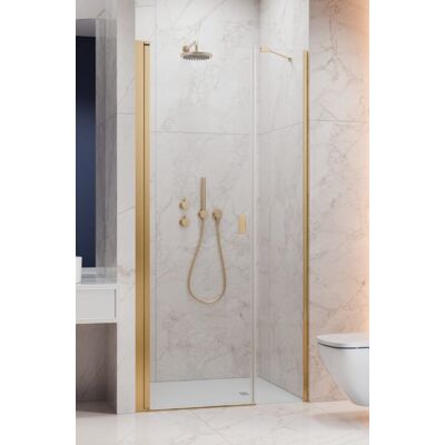 Radaway Nes Gold Dws Drzwi wnękowe 120 cm lewe złoty połysk szkło przejrzyste 10028120-09-01L Radaway Nes Gold Dws Drzwi wnękowe 120 cm lewe złoty połysk szkło przejrzyste 10028120-09-01L