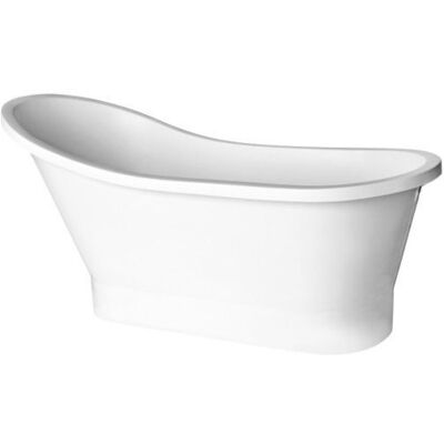 Besco Gloria Czarna niezależna wanna 150x68cm Styl Retro - Łazienka Besco Gloria Czarna niezależna wanna 150x68cm Styl Retro - Łazienka