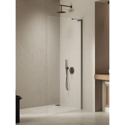 New Trendy Nesta Gunmetal Brushed kabina Walk-In 70x200 cm wspornik kątowy grafit szczotkowany/szkło przejrzyste K-1754-WL New Trendy Nesta Gunmetal Brushed kabina Walk-In 70x200 cm wspornik kątowy grafit szczotkowany/szkło przejrzyste K-1754-WL