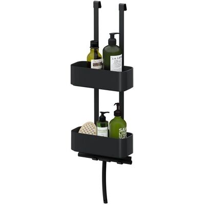Tiger 2 Store wisząca półka prysznicowa 25cm czarna 1500210746 Tiger 2 Store wisząca półka prysznicowa 25cm czarna 1500210746