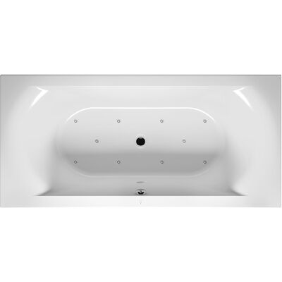 RIHO Biała prostokątna wanna z systemem powietrznym - 150x70x45cm RIHO Biała prostokątna wanna z systemem powietrznym - 150x70x45cm