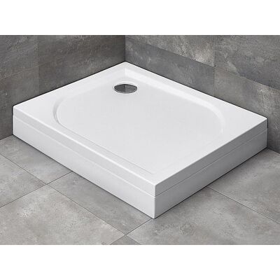 Radaway Brodzik prostokątny Delos D 80x75x14 cm z obudową lewy 4D87514-03L Radaway Brodzik prostokątny Delos D 80x75x14 cm z obudową lewy 4D87514-03L