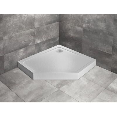 Radaway Doros Pt E Compact Stone brodzik pięciokątny 100x90x11,5cm prawy biały SDRPTP1090-05-04SR Radaway Doros Pt E Compact Stone brodzik pięciokątny 100x90x11,5cm prawy biały SDRPTP1090-05-04SR