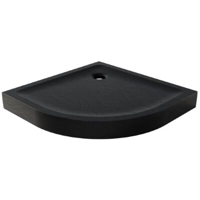 New Trendy Mild Stone Brodzik akrylowy półokrągły 80x80x11,5 cm czarny B-0558 New Trendy Mild Stone Brodzik akrylowy półokrągły 80x80x11,5 cm czarny B-0558