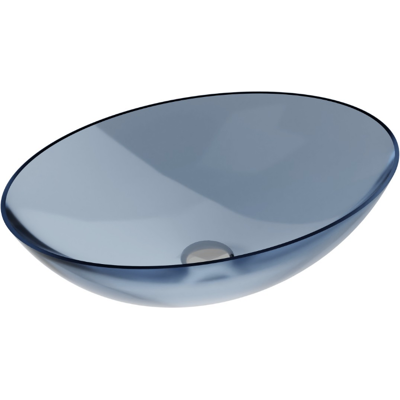 Besco - UMA-50-BWB - Blue Wave - Oval 50x35x15 cm - Umywalka nablatowa Besco - UMA-50-BWB - Blue Wave - Oval 50x35x15 cm - Umywalka nablatowa