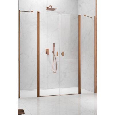Radaway Nes Brushed Copper DWD II drzwi wnękowe 150cm W1 szczotkowana miedź szkło przejrzyste 10037093-93-01/10041057-93-01 Radaway Nes Brushed Copper DWD II drzwi wnękowe 150cm W1 szczotkowana miedź szkło przejrzyste 10037093-93-01/10041057-93-01