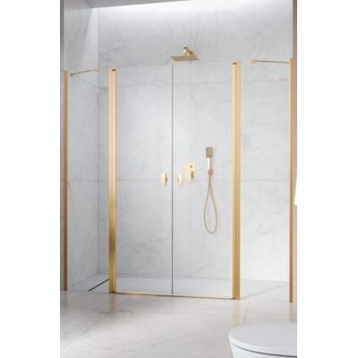Radaway Nes Gold DWD II drzwi wnękowe 150cm W1 złoty połysk szkło przejrzyste 10037093-09-01/10041057-09-01 Radaway Nes Gold DWD II drzwi wnękowe 150cm W1 złoty połysk szkło przejrzyste 10037093-09-01/10041057-09-01