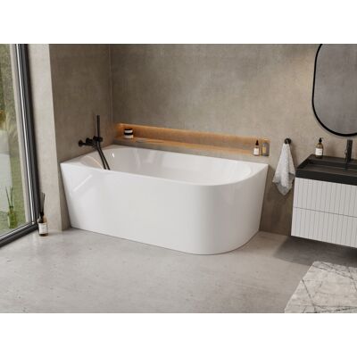 The North Bath Calia wanna wolnostojąca przyścienna lewa 150x75cm + syfon Klik-klak 6845-1501L The North Bath Calia wanna wolnostojąca przyścienna lewa 150x75cm + syfon Klik-klak 6845-1501L