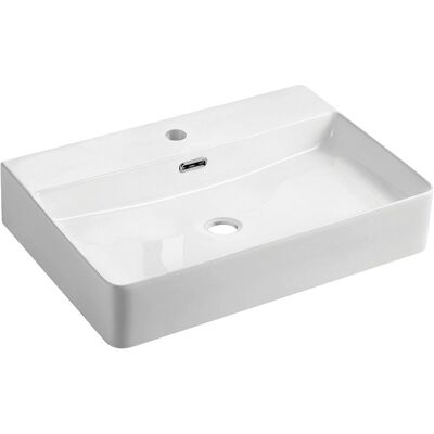 Omnires - GARLAND600BP - 60x43 cm - Biały - Umywalka Omnires - GARLAND600BP - 60x43 cm - Biały - Umywalka
