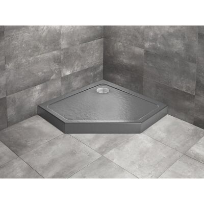 Radaway Doros Pt Compact Stone brodzik pięciokątny 100x100x11,5cm antracyt SDRPT1010-05-64S Radaway Doros Pt Compact Stone brodzik pięciokątny 100x100x11,5cm antracyt SDRPT1010-05-64S