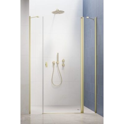 Radaway Nes Brushed Light Gold DWJS Drzwi wnękowe 130cm prawe szczotkowane jasne złoto szkło przejrzyste 10038130-98-01R Radaway Nes Brushed Light Gold DWJS Drzwi wnękowe 130cm prawe szczotkowane jasne złoto szkło przejrzyste 10038130-98-01R