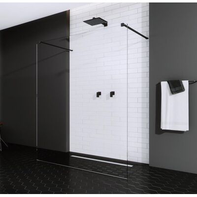 Radaway Modo New Black I kabina Walk-in 120x200 czarny mat/szkło przejrzyste 388124-54-01 Radaway Modo New Black I kabina Walk-in 120x200 czarny mat/szkło przejrzyste 388124-54-01