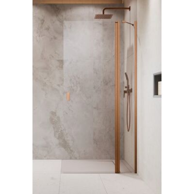 Radaway Nes KDD II Brushed Copper kabina walk-in 80cm prawa szczotkowana miedź szkło przejrzyste 10031080-93-01R Radaway Nes KDD II Brushed Copper kabina walk-in 80cm prawa szczotkowana miedź szkło przejrzyste 10031080-93-01R