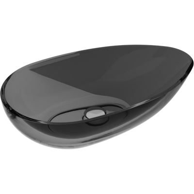 Besco Neya Carbon Grey + maskownica czarny matt umywalka nablatowa 60x35x15cm #UMN-60-CGB Besco Neya Carbon Grey + maskownica czarny matt umywalka nablatowa 60x35x15cm #UMN-60-CGB