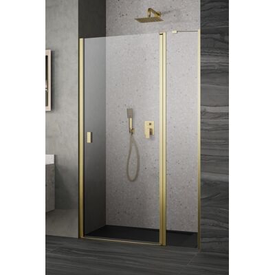 Radaway Nes Dwj II Brushed Gold drzwi wnękowe 110cm prawe szczotkowane złoto 10036110-99-01R Radaway Nes Dwj II Brushed Gold drzwi wnękowe 110cm prawe szczotkowane złoto 10036110-99-01R