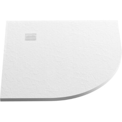 New Trendy Mori brodzik konglomeratowy półokrągły 90x90x3 cm biały B-0451 New Trendy Mori brodzik konglomeratowy półokrągły 90x90x3 cm biały B-0451