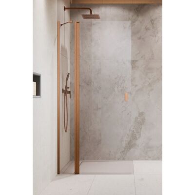 Radaway Nes KDD II Brushed Copper kabina walk-in 80cm lewa szczotkowana miedź szkło przejrzyste 10031080-93-01L Radaway Nes KDD II Brushed Copper kabina walk-in 80cm lewa szczotkowana miedź szkło przejrzyste 10031080-93-01L