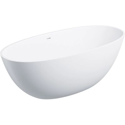 Omnires Shell M+ wanna wolnostojąca z przelewem 160x75 cm biały mat SHELLWWZPBM Omnires Shell M+ wanna wolnostojąca z przelewem 160x75 cm biały mat SHELLWWZPBM