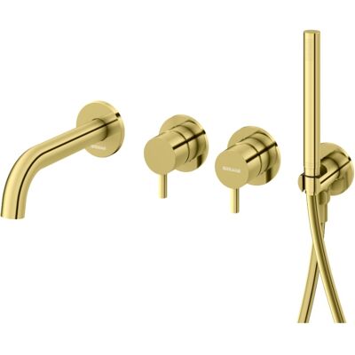 Kohlman Axel Gold bateria wannowa podtynkowa złota QW260AGD230 Kohlman Axel Gold bateria wannowa podtynkowa złota QW260AGD230