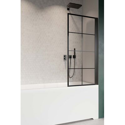 Radaway Nes Black Pnj Factory parawan nawannowy 60cm prawy czarny mat/szkło przejrzyste 10011060-54-55R Radaway Nes Black Pnj Factory parawan nawannowy 60cm prawy czarny mat/szkło przejrzyste 10011060-54-55R