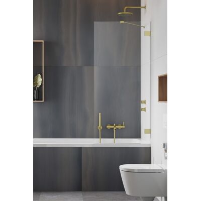 Radaway Essenza Pro Brushed Gold Pnj II parawan nawannowy 90cm L/P szczotkowane złoto 10101090-99-01 Radaway Essenza Pro Brushed Gold Pnj II parawan nawannowy 90cm L/P szczotkowane złoto 10101090-99-01