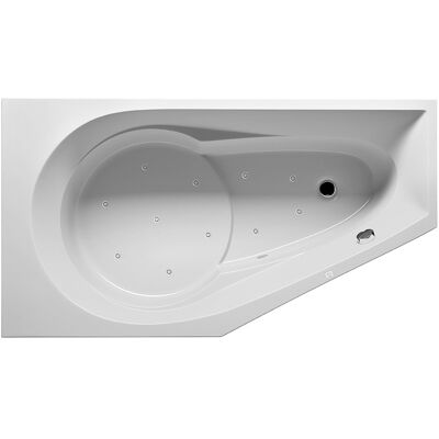 RIHO Yukon Wanna narożna - System powietrzny, Zabudowana, 1 osoba, 160x90x48cm RIHO Yukon Wanna narożna - System powietrzny, Zabudowana, 1 osoba, 160x90x48cm