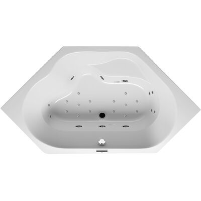 RIHO Winnipeg Wanna - Sześciokątna, 2 Miejsca, LED Chromoterapia RIHO Winnipeg Wanna - Sześciokątna, 2 Miejsca, LED Chromoterapia