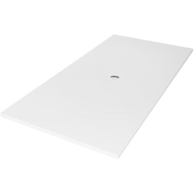 New Trendy Nex brodzik konglomeratowy prostokątny 200x100x3,5 cm biały B-0515 New Trendy Nex brodzik konglomeratowy prostokątny 200x100x3,5 cm biały B-0515