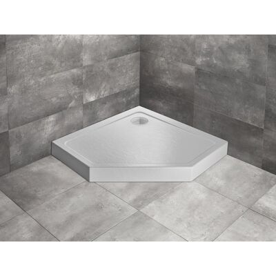Radaway Doros Pt Compact Stone brodzik pięciokątny 100x100x11,5cm biały SDRPT1010-05-04S Radaway Doros Pt Compact Stone brodzik pięciokątny 100x100x11,5cm biały SDRPT1010-05-04S