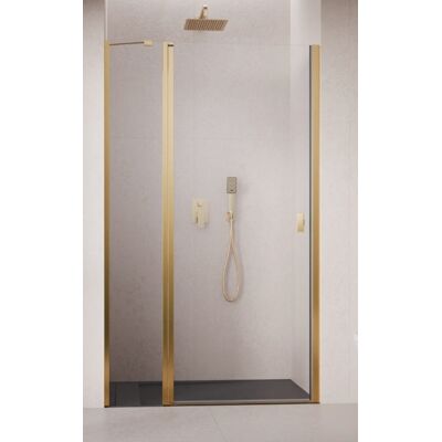 Radaway Nes Gold Dwj II Drzwi wnękowe 110 cm lewe złoty połysk szkło przejrzyste 10036110-09-01L Radaway Nes Gold Dwj II Drzwi wnękowe 110 cm lewe złoty połysk szkło przejrzyste 10036110-09-01L