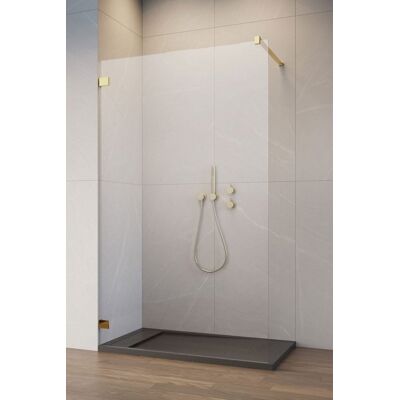Radaway Essenza Pro Gold 100x200 kabina Walk-in złoty połysk/szkło przejrzyste 10103100-09-01 Radaway Essenza Pro Gold 100x200 kabina Walk-in złoty połysk/szkło przejrzyste 10103100-09-01
