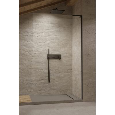 Radaway Modo SL Black II kabina Walk-in 115x200 prawa czarny mat/szkło przejrzyste 10319115-54-01R Radaway Modo SL Black II kabina Walk-in 115x200 prawa czarny mat/szkło przejrzyste 10319115-54-01R