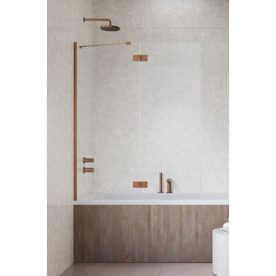 Radaway Essenza Brushed Copper PND II parawan nawannowy 130cm lewy szczotkowana miedź/przejrzyste 110002130-93-01L Radaway Essenza Brushed Copper PND II parawan nawannowy 130cm lewy szczotkowana miedź/przejrzyste 110002130-93-01L