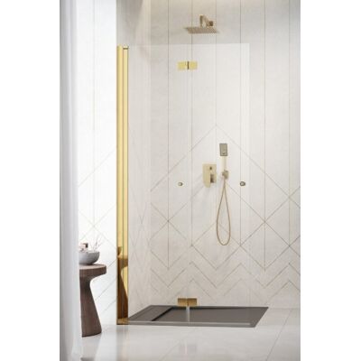 Radaway Nes 6 Gold KDD B kabina walk-in 80cm lewa złoty połysk szkło przejrzyste 10024080-09-01L Radaway Nes 6 Gold KDD B kabina walk-in 80cm lewa złoty połysk szkło przejrzyste 10024080-09-01L