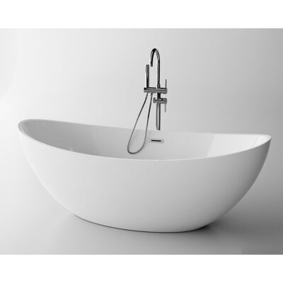 ScandiBath Alta wanna wolnostojąca 180x87cm + syfon klik-klak Q157-1800 ScandiBath Alta wanna wolnostojąca 180x87cm + syfon klik-klak Q157-1800