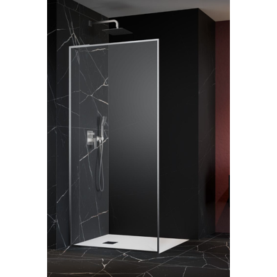 Radaway Modo F SL Brushed Nickel II kabina Walk-in 80x201,6cm lewa Szczotkowanay Nikiel szkło przejrzyste 10419084-91-01L Radaway Modo F SL Brushed Nickel II kabina Walk-in 80x201,6cm lewa Szczotkowanay Nikiel szkło przejrzyste 10419084-91-01L