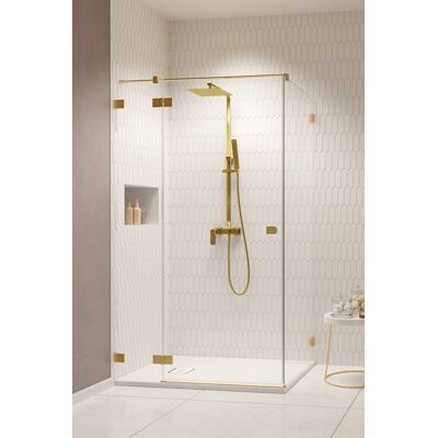 Radaway Essenza Pro Brushed Gold Kabina Prysznicowa w kształcie L - Kabina Prysznicowa Radaway Essenza Pro Brushed Gold Kabina Prysznicowa w kształcie L - Kabina Prysznicowa
