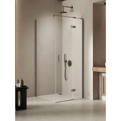 New Trendy Nesta Gunmetal Brushed kabina 80x80x200 cm prawa wspornik równoległy grafit szczotkowany/szkło przejrzyste K-4727 New Trendy Nesta Gunmetal Brushed kabina 80x80x200 cm prawa wspornik równoległy grafit szczotkowany/szkło przejrzyste K-4727