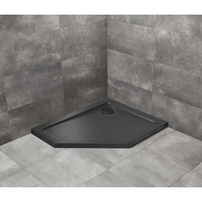 Radaway Doros Pt E Stone brodzik pięciokątny 100x80x5cm prawy czarny SDRPT1080-01-54SR Radaway Doros Pt E Stone brodzik pięciokątny 100x80x5cm prawy czarny SDRPT1080-01-54SR