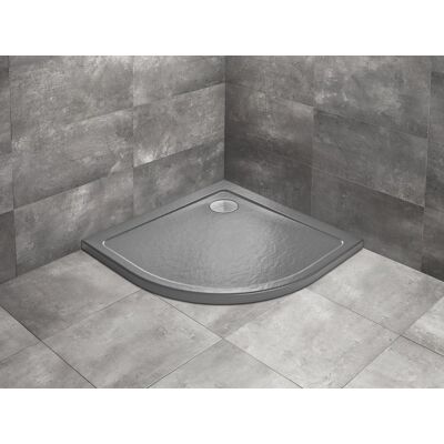 Radaway Doros A Stone brodzik półokrągły 80x80cm antracyt SDRA8080-01-64S Radaway Doros A Stone brodzik półokrągły 80x80cm antracyt SDRA8080-01-64S