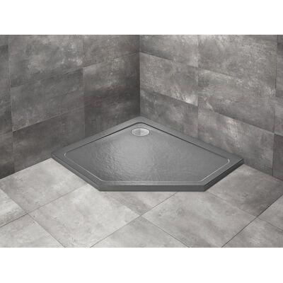 Radaway Doros Pt E Stone brodzik pięciokątny 100x90x5cm lewy antracyt SDRPT1090-01-64SL Radaway Doros Pt E Stone brodzik pięciokątny 100x90x5cm lewy antracyt SDRPT1090-01-64SL